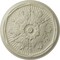 Ekena Millwork Luton Ceiling Medallion (Fits Canopies up to 3 1/2"), Hand-Painted Clear Yellow, 21"OD x 2"P CM21LUCYF - alternate 1